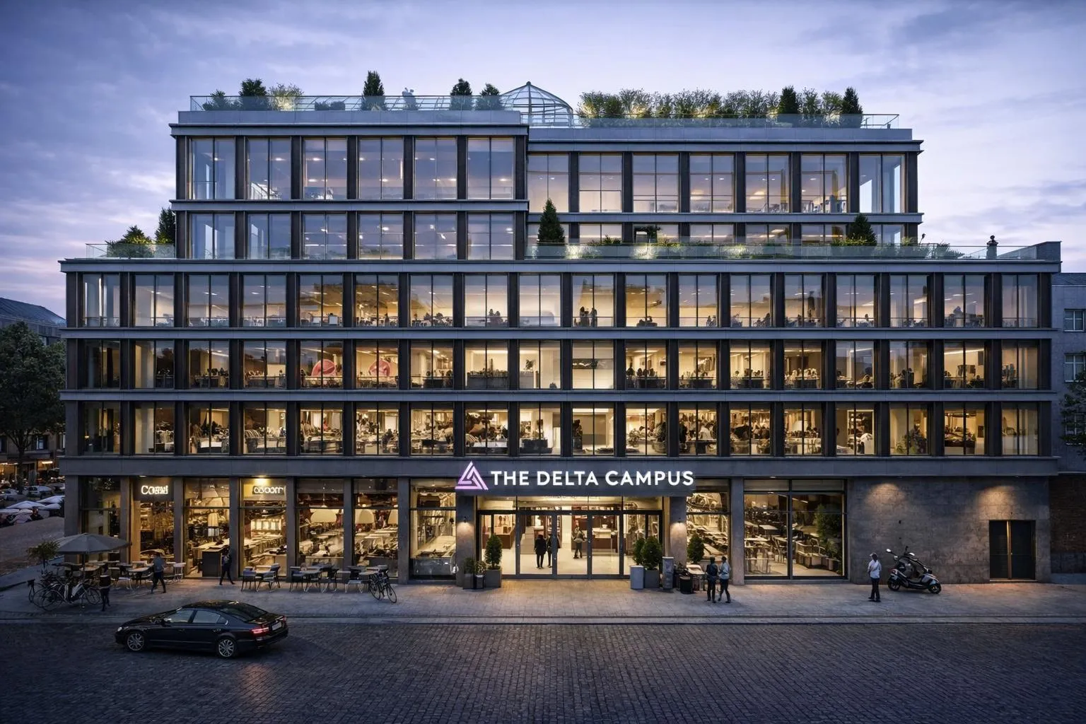 Delta campus exterior